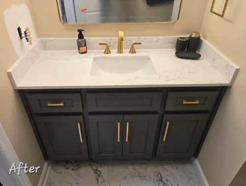 Powder Room Makeover — Evans, GA after