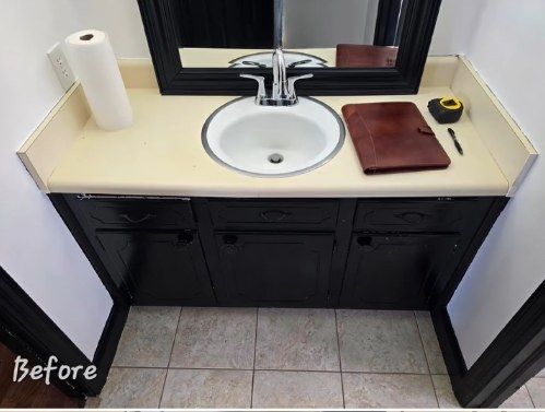 Powder Room Makeover — Evans, GA before